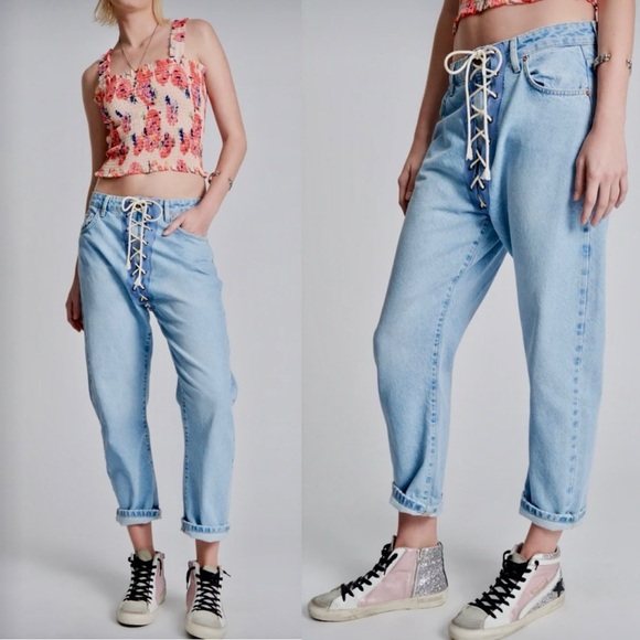 New One Teaspoon Blue Laced Bandits Jeans
